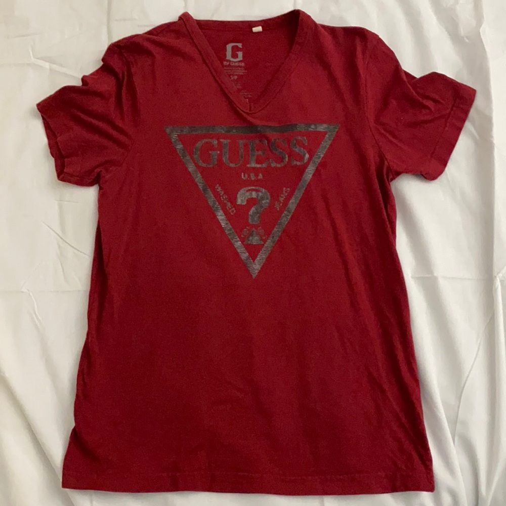 G by Guess men’s T-shirt. Red color.